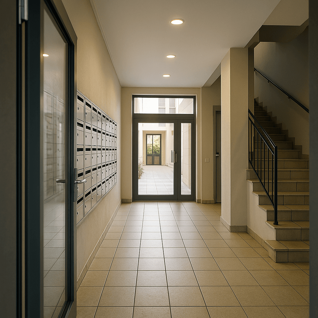 Entretien professionnel d'un hall d'immeuble